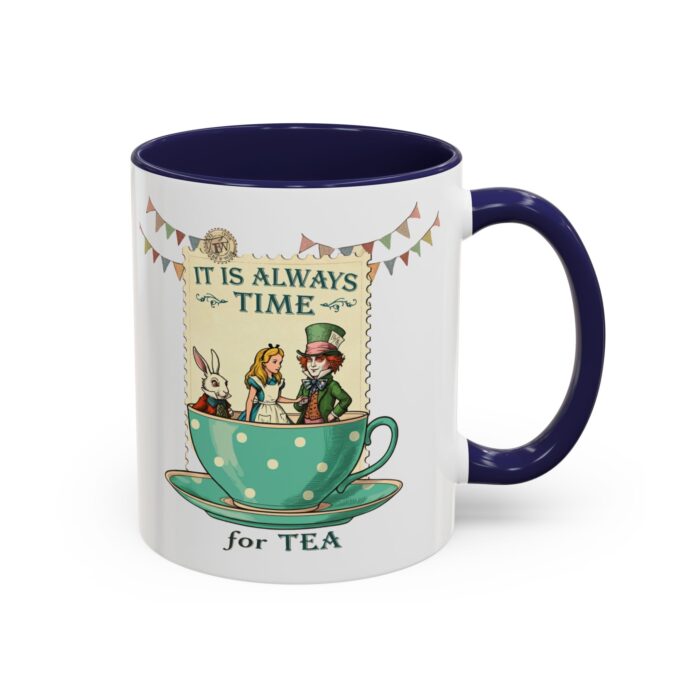 It is always time for tea Accent Coffee Mug (11, 15oz) - Image 6