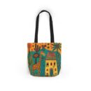 The giraffe that lives in my house Canvas Tote Bag, 5-Color Straps