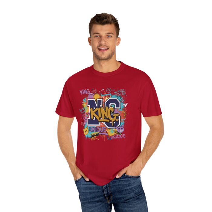 Unisex Garment-Dyed T-Shirt - Colorful 'King' Graphic Tee for Trendsetters - Image 16