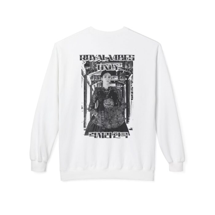 Royal vibes only Unisex Midweight Softstyle Fleece Crewneck Sweatshirt - Image 2