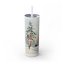 A tall pine tree Skinny Tumbler with Straw, 20oz
