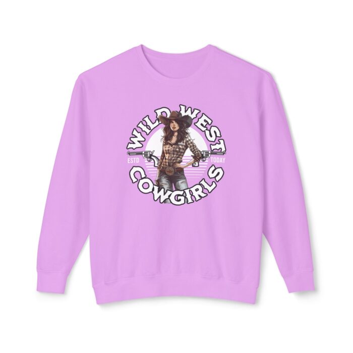 Wild West Cowgirls Unisex Lightweight Crewneck Sweatshirt - Image 29