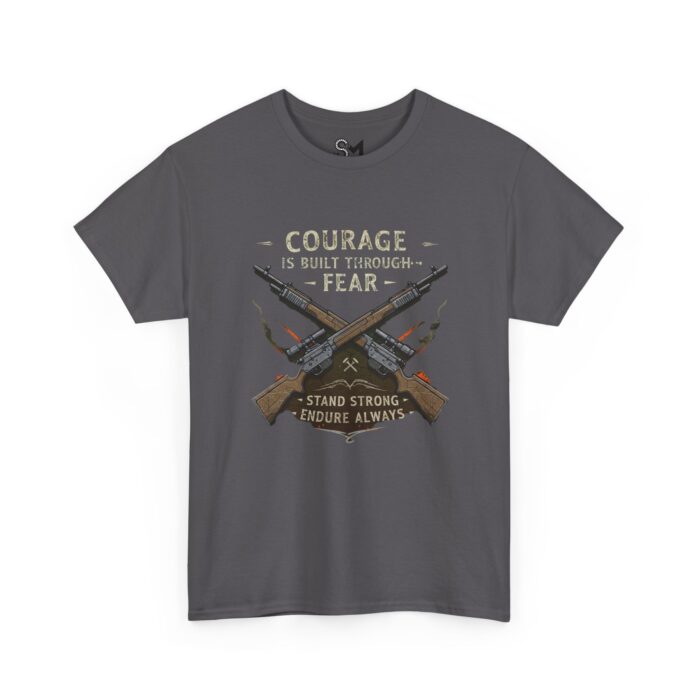 Courage is built through fear Unisex Heavy Cotton Tee - Image 19