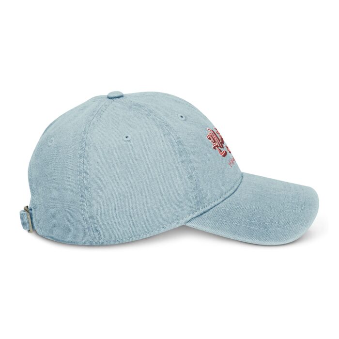 It's Okay Embroidered Denim Hat - '괜찮아' Adjustable Cap for Casual Style - Image 7