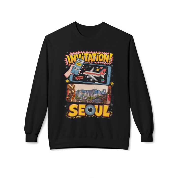 Invitation Seoul Unisex Midweight Softstyle Fleece Crewneck Sweatshirt - Image 5
