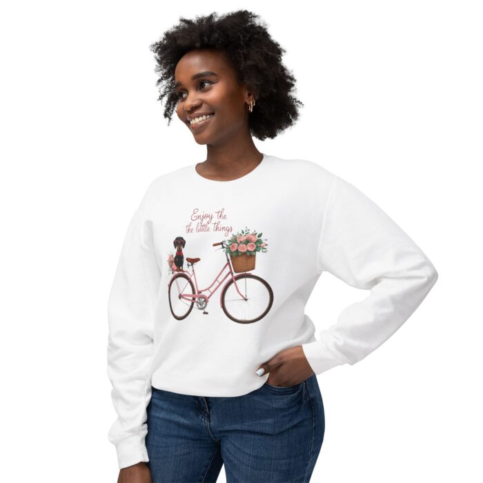 Enjoy the little thing Unisex Lightweight Crewneck Sweatshirt - Image 3