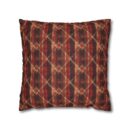 Sparkly red hues Faux Suede Square Pillowcase