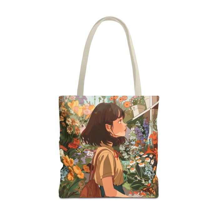 Girl and Flower Shop Tote Bag (AOP) - Image 45