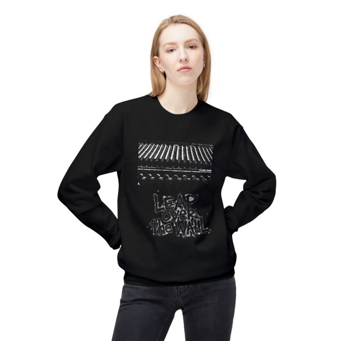 Leap over the wall  Unisex Midweight Softstyle Fleece Crewneck Sweatshirt - Image 3