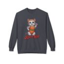 Retro Cat Unisex Midweight Softstyle Fleece Crewneck Sweatshirt