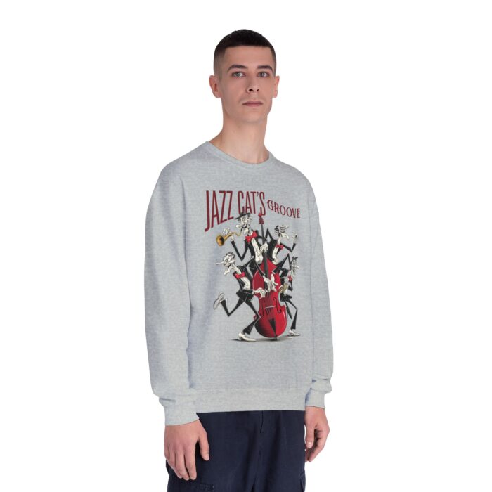 Jazz cat's groove Unisex NuBlend® Crewneck Sweatshirt - Image 27