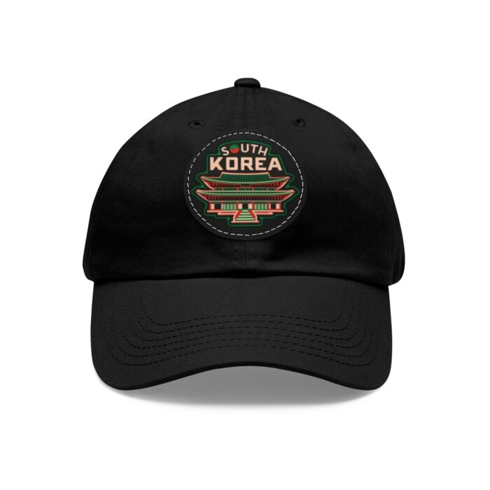 South Korea Hat with Leather Patch (Round)