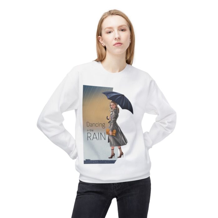 Dancing in the rain Unisex Midweight Softstyle Fleece Crewneck Sweatshirt - Image 3
