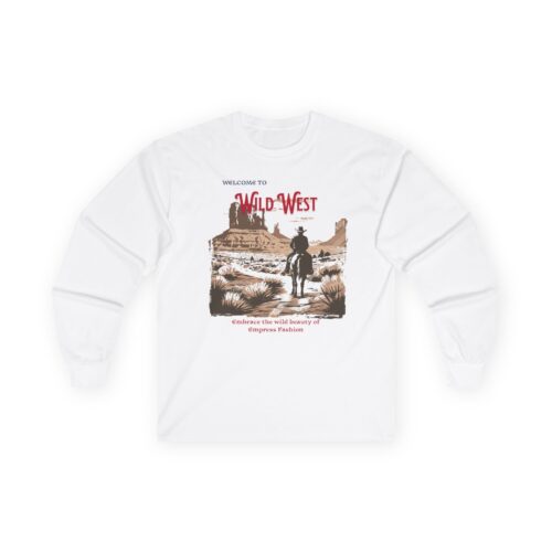 "meta_description": "Embrace eco-friendly comfort with the unisex fashion Wild West Ultra Cotton Tee.",
