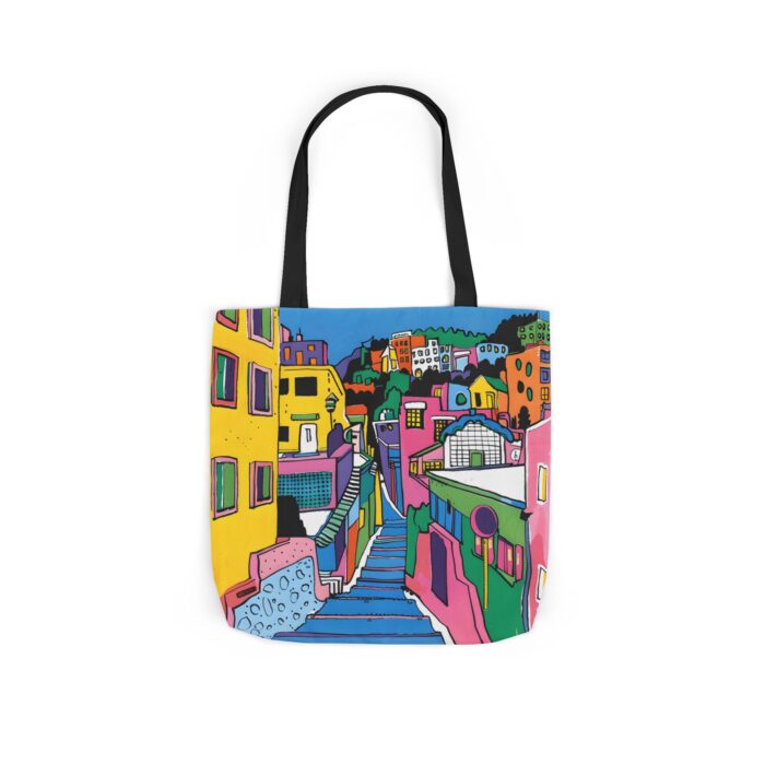 The hillside village in Korea Canvas Tote Bag, 5-Color Straps - Image 48