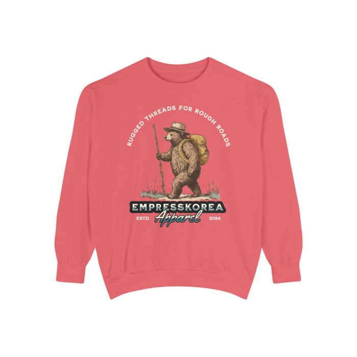 Rugged threads for ruff roads Unisex Garment-Dyed Sweatshirt - Image 45