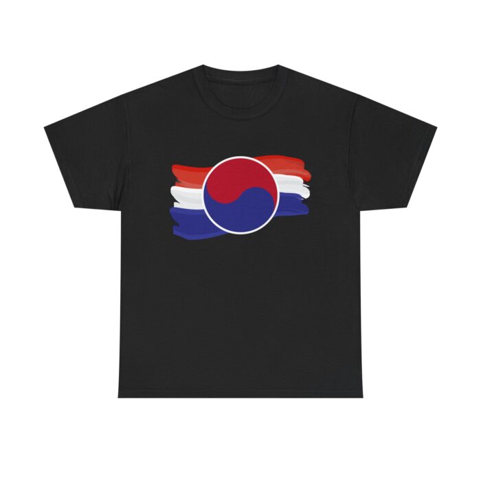 Unisex Heavy Cotton Tee - Korean Flag Inspired Design - Perfect for Cultural Celebrations and Casual Wear - Image 9