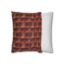 Sparkly red hues Faux Suede Square Pillowcase