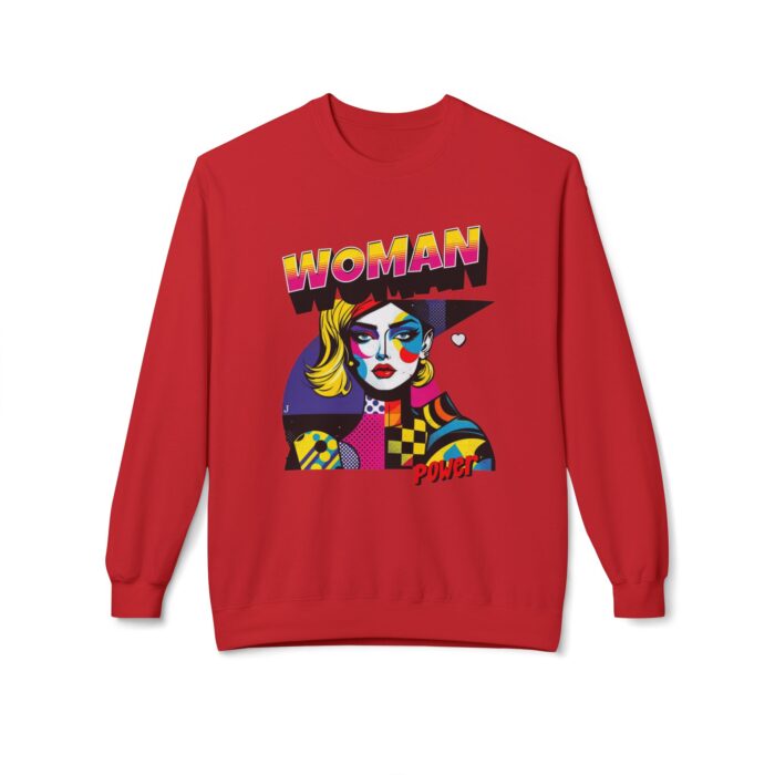Woman Power Unisex Midweight Softstyle Fleece Crewneck Sweatshirt - Image 13