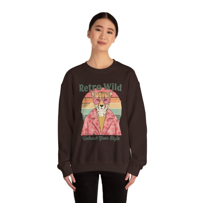 Retro wild Unisex Heavy Blend™ Crewneck Sweatshirt - Image 8