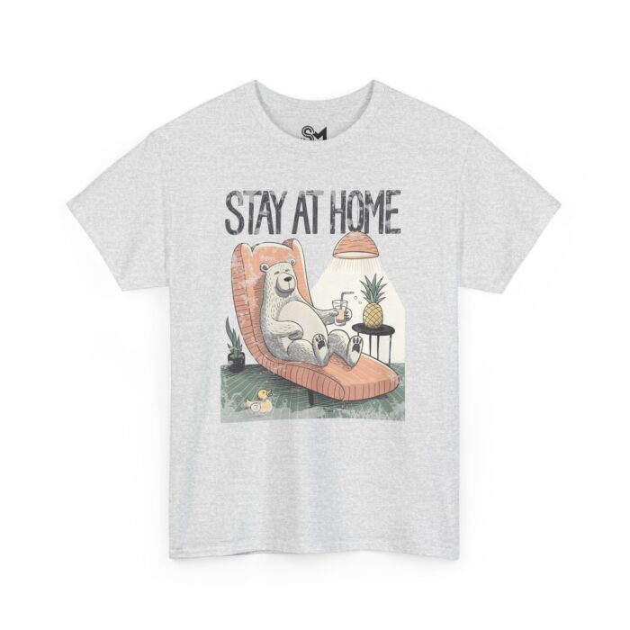 Stay at home Unisex Heavy Cotton Tee - Image 7