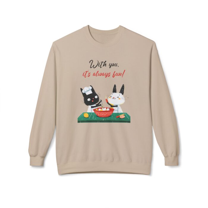 With you it's always fun Unisex Midweight Softstyle Fleece Crewneck Sweatshirt
