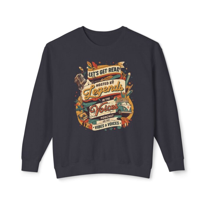 Let's get real Unisex Lightweight Crewneck Sweatshirt - Image 21