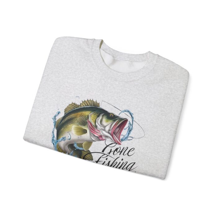 Gone Fishing Unisex Heavy Blend™ Crewneck Sweatshirt - Image 3