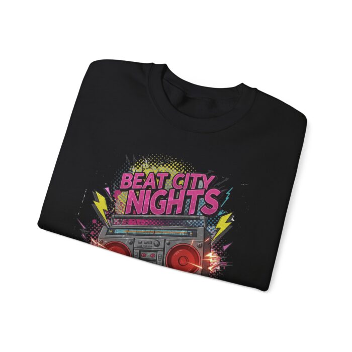 Beat city nights Unisex Heavy Blend™ Crewneck Sweatshirt - Image 3