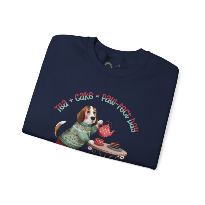 Tea + Cake = Paw-fect Day Unisex Heavy Blend™ Crewneck Sweatshirt - Image 31