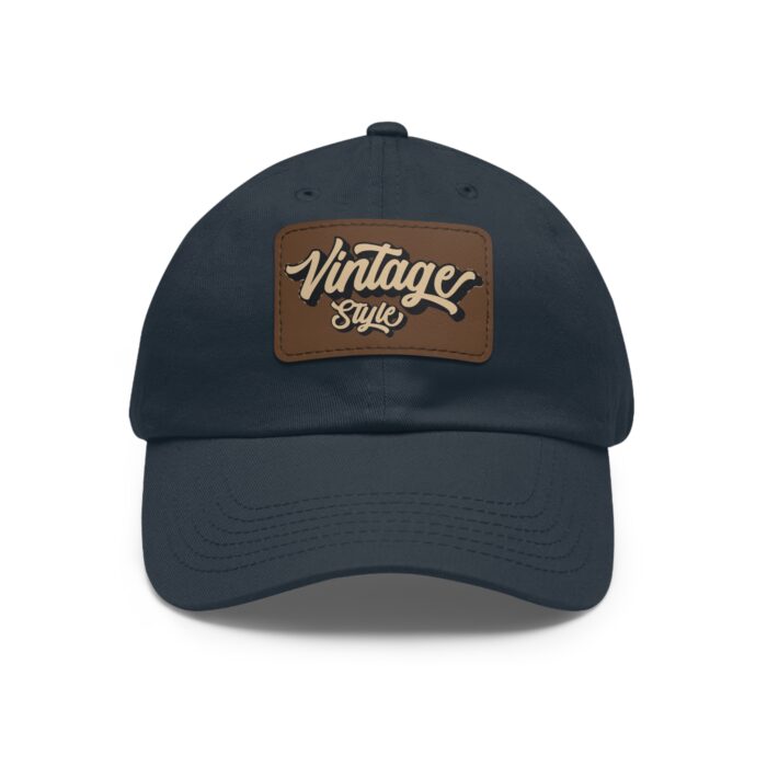 Vintage style Hat with Leather Patch (Rectangle) - Image 45