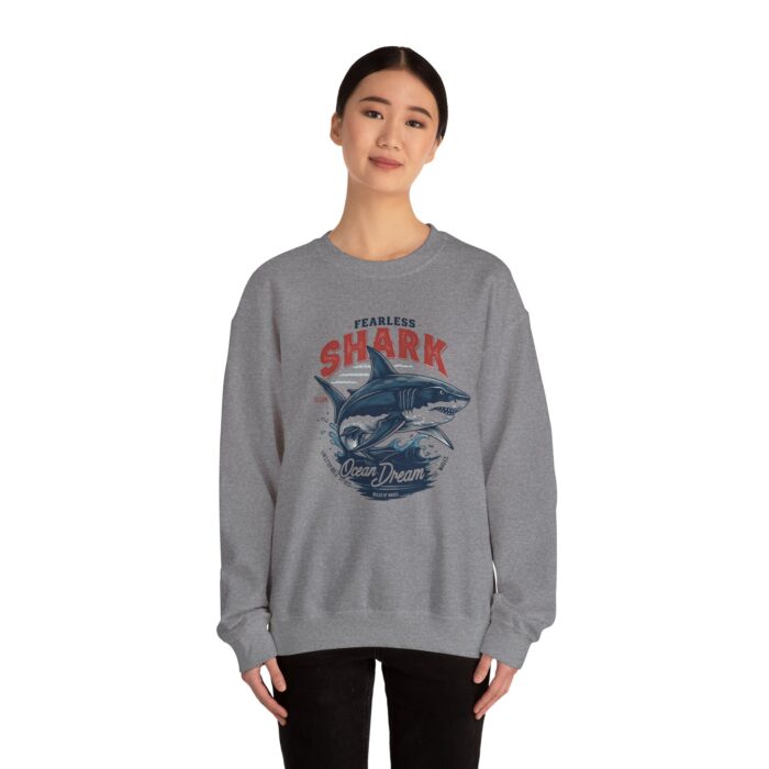 Fearless shark Unisex Heavy Blend™ Crewneck Sweatshirt - Image 20