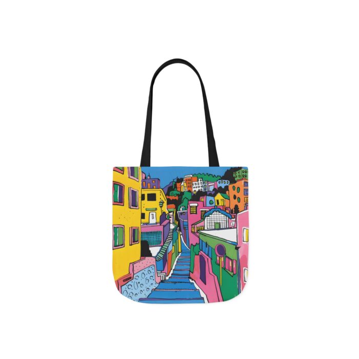 The hillside village in Korea Canvas Tote Bag, 5-Color Straps - Image 7