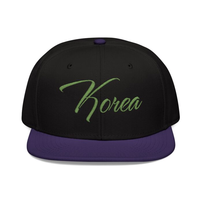 Korea Embroidered Snapback Cap - Stylish Streetwear for Casual Outfits - Image 5