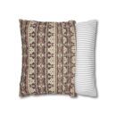 Vintage Cozy Faux Suede Square Pillowcase