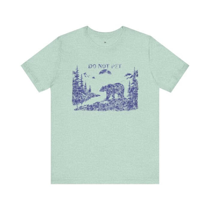 Adventure Awaits Bear Tee - Do Not Pet Graphic Unisex Jersey Short Sleeve T-Shirt - Image 17