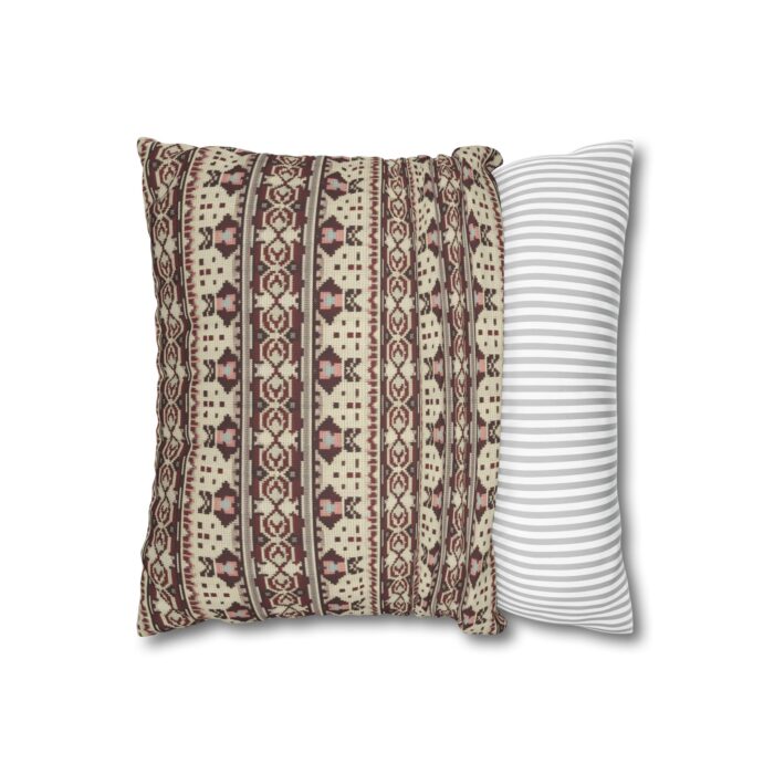 Vintage Cozy Faux Suede Square Pillowcase - Image 2