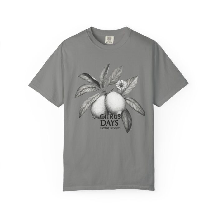 Citrus Days Unisex Garment-Dyed T-Shirt - Fresh & Timeless Design - Image 9
