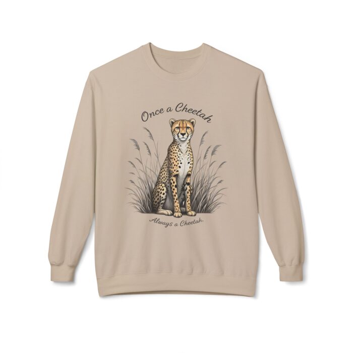 Always a cheetah Unisex Midweight Softstyle Fleece Crewneck Sweatshirt - Image 5