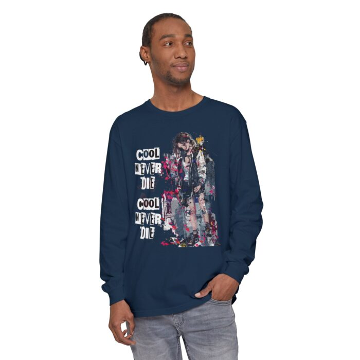 Cool never die Garment-dyed Long Sleeve T-Shirt - Image 7