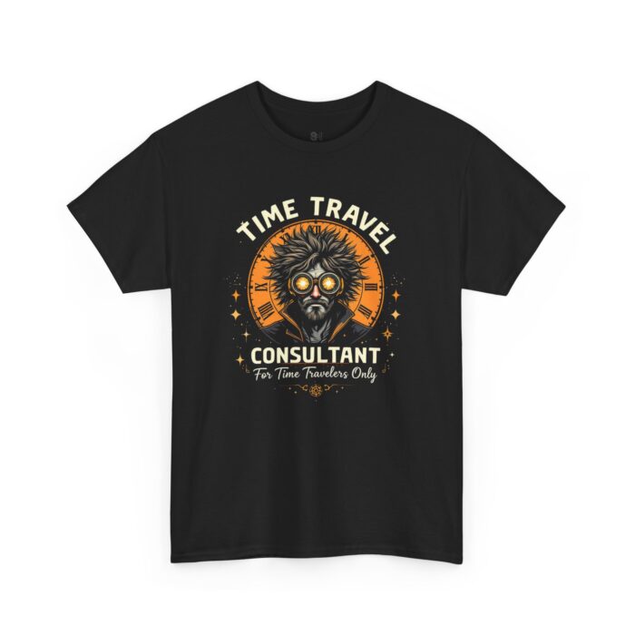 Time travel Unisex Heavy Cotton Tee - Image 3