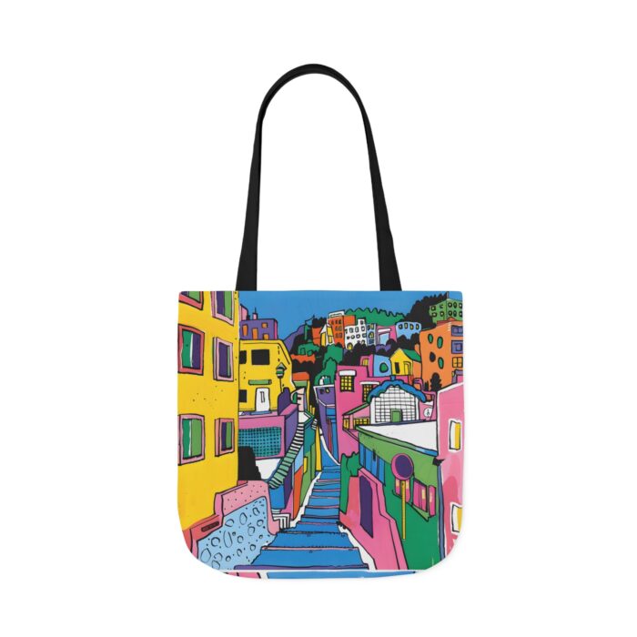 The hillside village in Korea Canvas Tote Bag, 5-Color Straps - Image 45