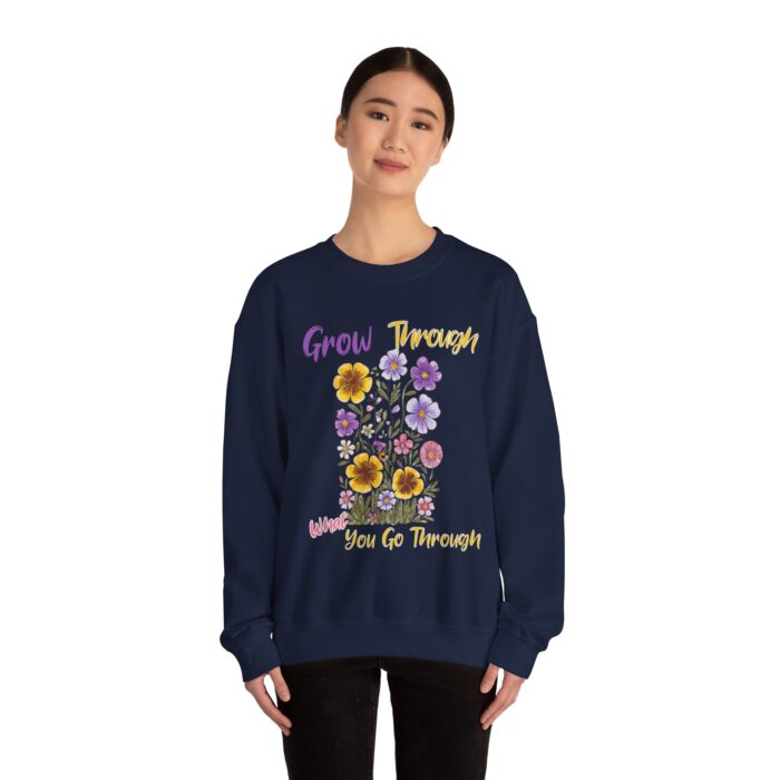 Grow Through What You Go Through Unisex Heavy Blend™ Crewneck Sweatshirt - Image 12
