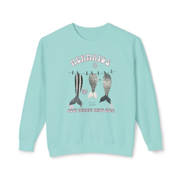 Mermaids just want to have a sun! Unisex Lightweight Crewneck Sweatshirt - Image 17