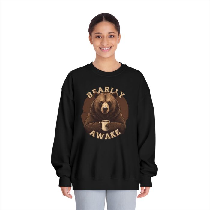 Bearly Awake Unisex DryBlend® Crewneck Sweatshirt - Image 3