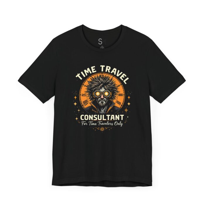 TIME TRAVEL CONSULTANT Unisex Jersey Short Sleeve Tee - Image 3