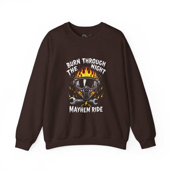 Burn through the night Unisex Heavy Blend™ Crewneck Sweatshirt - Image 5