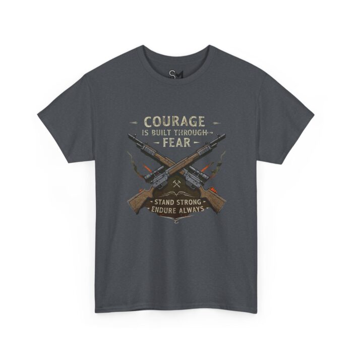 Courage is built through fear Unisex Heavy Cotton Tee - Image 23