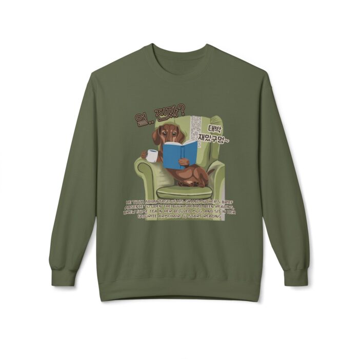 Seriously happy moment Unisex Midweight Softstyle Fleece Crewneck Sweatshirt - Image 17