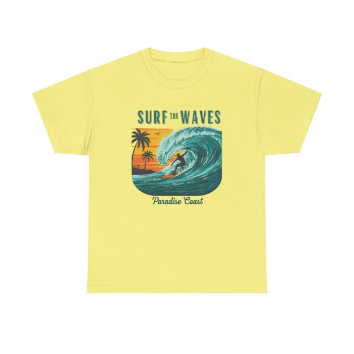 Surf the waves Unisex Heavy Cotton Tee - Image 17